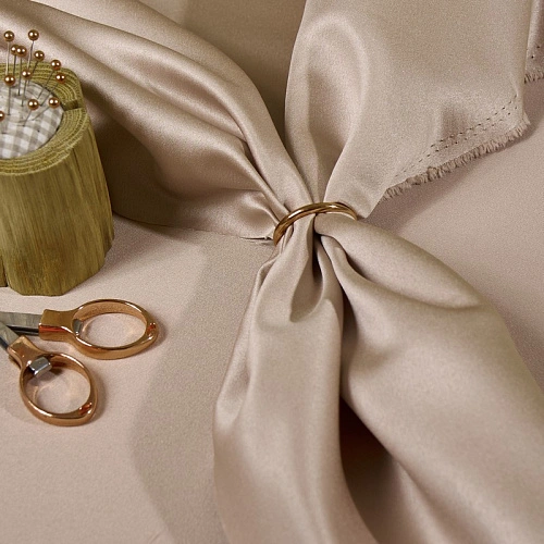 Атлас свадебный (платиновый беж)