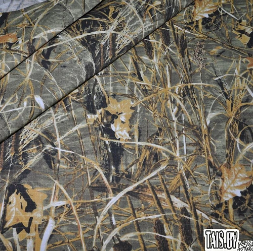 Камуфляжная ткань  "Рип стоп" (тростник)