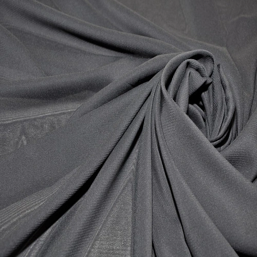 Шифон стрейчевый (темно-синий)