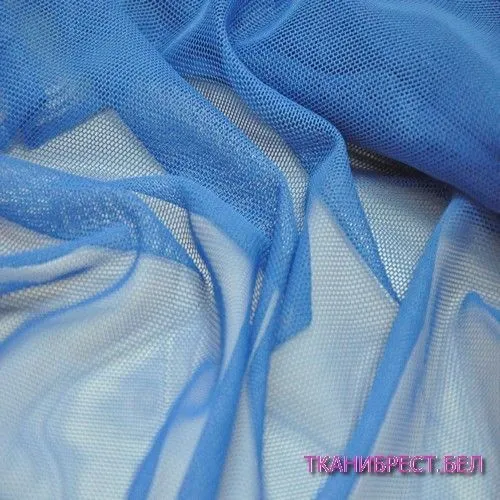 Ткань Сетка стрейчевая (василёк)