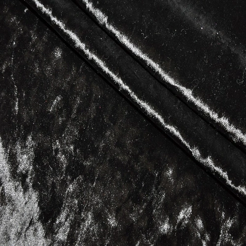 Велюр (Бархат) мрамор (черный)