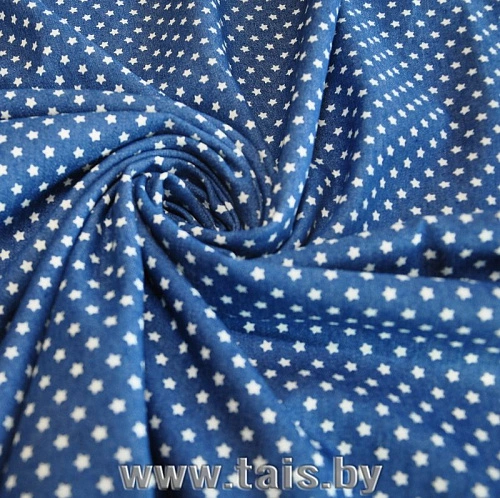 Джинс принт Звезды мелкие (светло-синий)