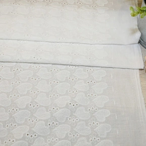 Батист вышитый "Ришелье" (белый)