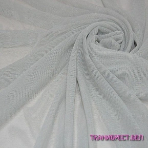 Ткань Сетка стрейчевая (светло-серый с зелёным оттенком)