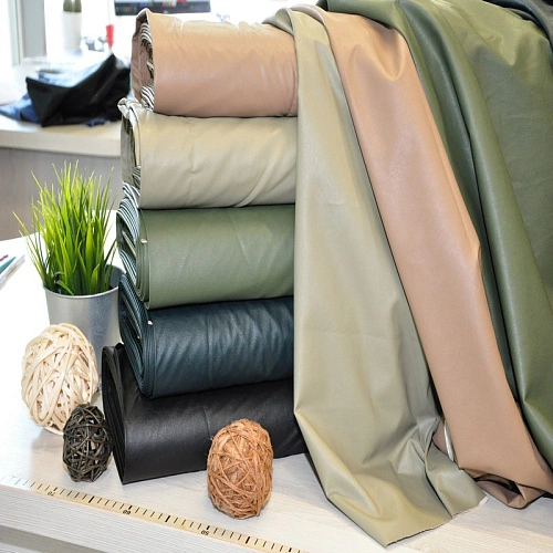 Экокожа на хлопковой основе (олива)