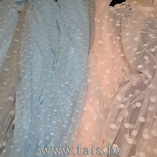 Сетка горох 1см (пудра)