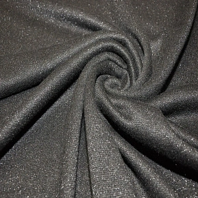 Трикотаж Ангора плотная с люрексом (черный)