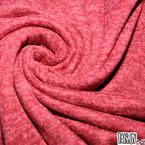 Трикотаж Ангора меланж с начесом (красный)