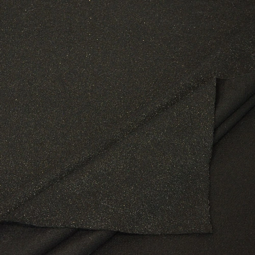 Трикотаж Ангора плотная с люрексом  (черный графит)