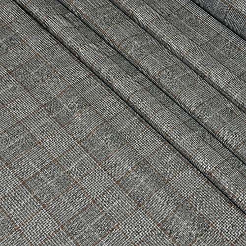 Костюмная ткань (зелено-серый)