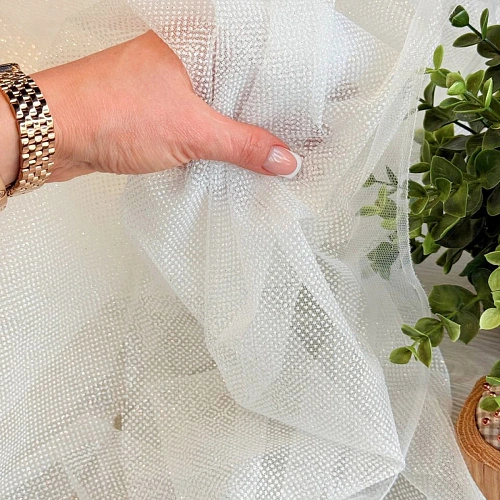 Фатин Глитер (белый)