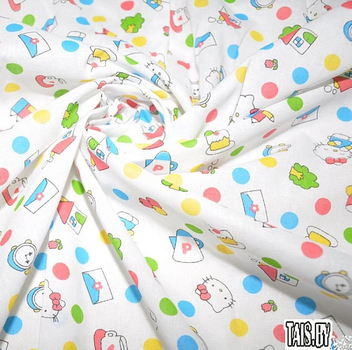 Ситец набивной "Hello Kitty"