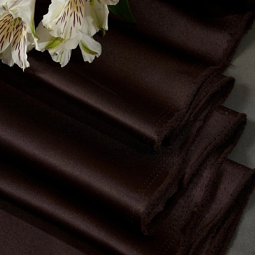 Атлас свадебный (шоколад)