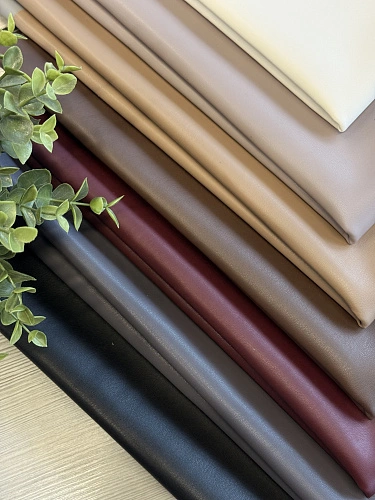 Экокожа на замшевой основе (бургунди)