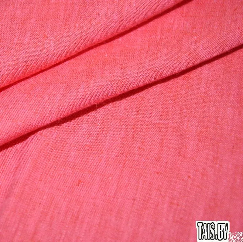 Лен (коралл) скидки на ткани в Минске оптом и в розницу | Трикотаж tais.by