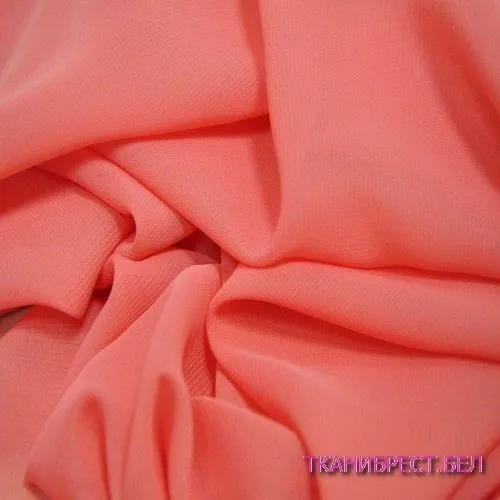 Шифон коралловый