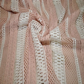 Кружево макраме (молочный+пудра)