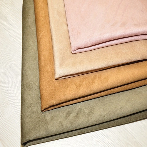 Замша на трикотаже (хаки)