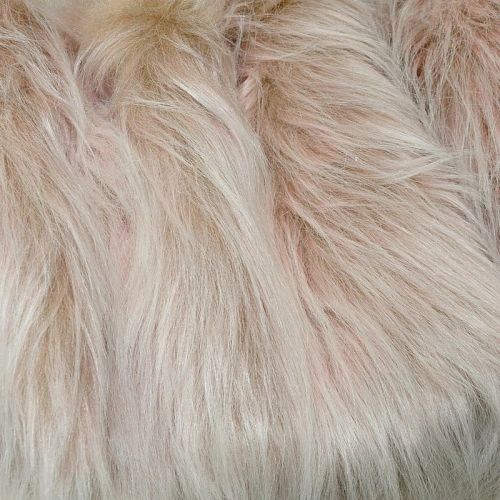 Мех длинноворсовый (пудра)