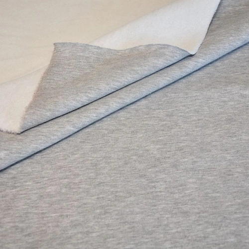 Футер 3-х нитка с начесом (светло-серый меланж)