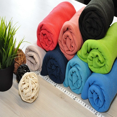 Трикотаж "Рубчик" (теракот)