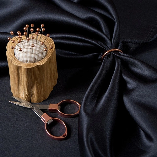 Атлас свадебный (синий)