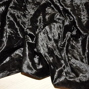 Велюр (Бархат) мрамор (черный)