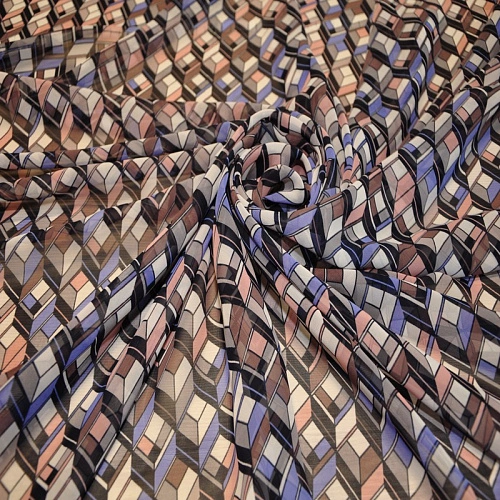 Шифон принт "Геометрия 2"