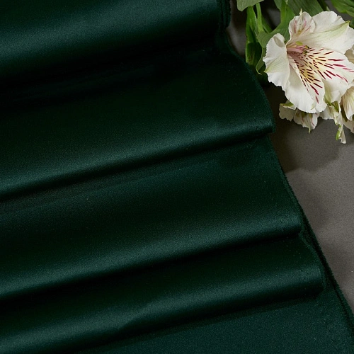 Атлас свадебный (изумруд)