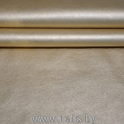 Кожзам на трикотаже (золото)
