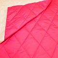 Плащевка стеганая "Ромбик" (фуксия)