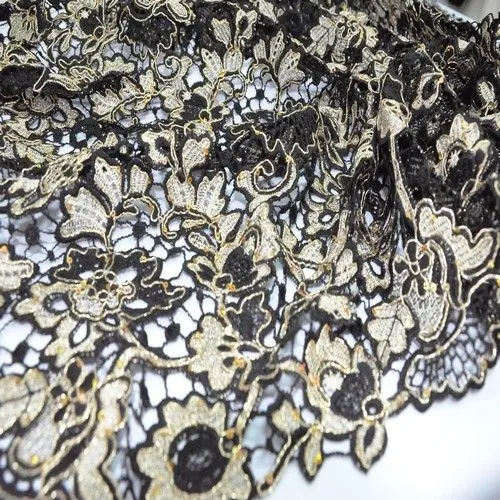 Кружево (черный с пайетками)