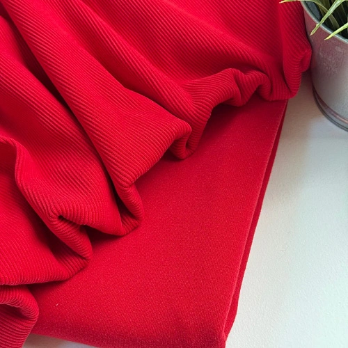 Футер 3-х нитка с эффектом велюра (красный)