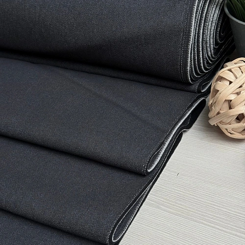 Джинс утепленный на флисе (черный)