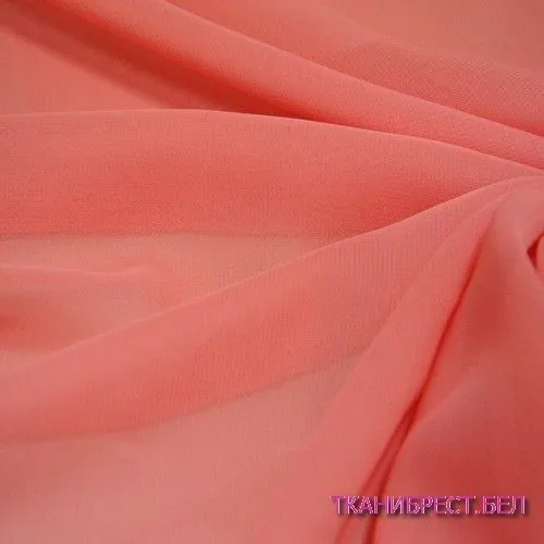 Шифон коралловый