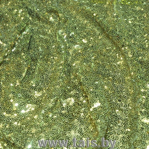 Пайетки на сетке (хаки)