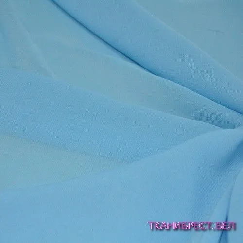 Шифон нежно-голубой