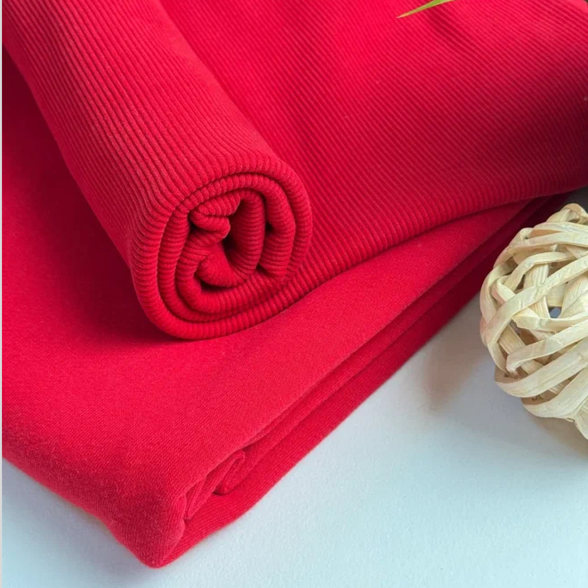 Кашкорсе чулок для 3-х нитки  с эффектом велюра (красный) скидки на ткани в Минске оптом и в розницу | Трикотаж tais.by