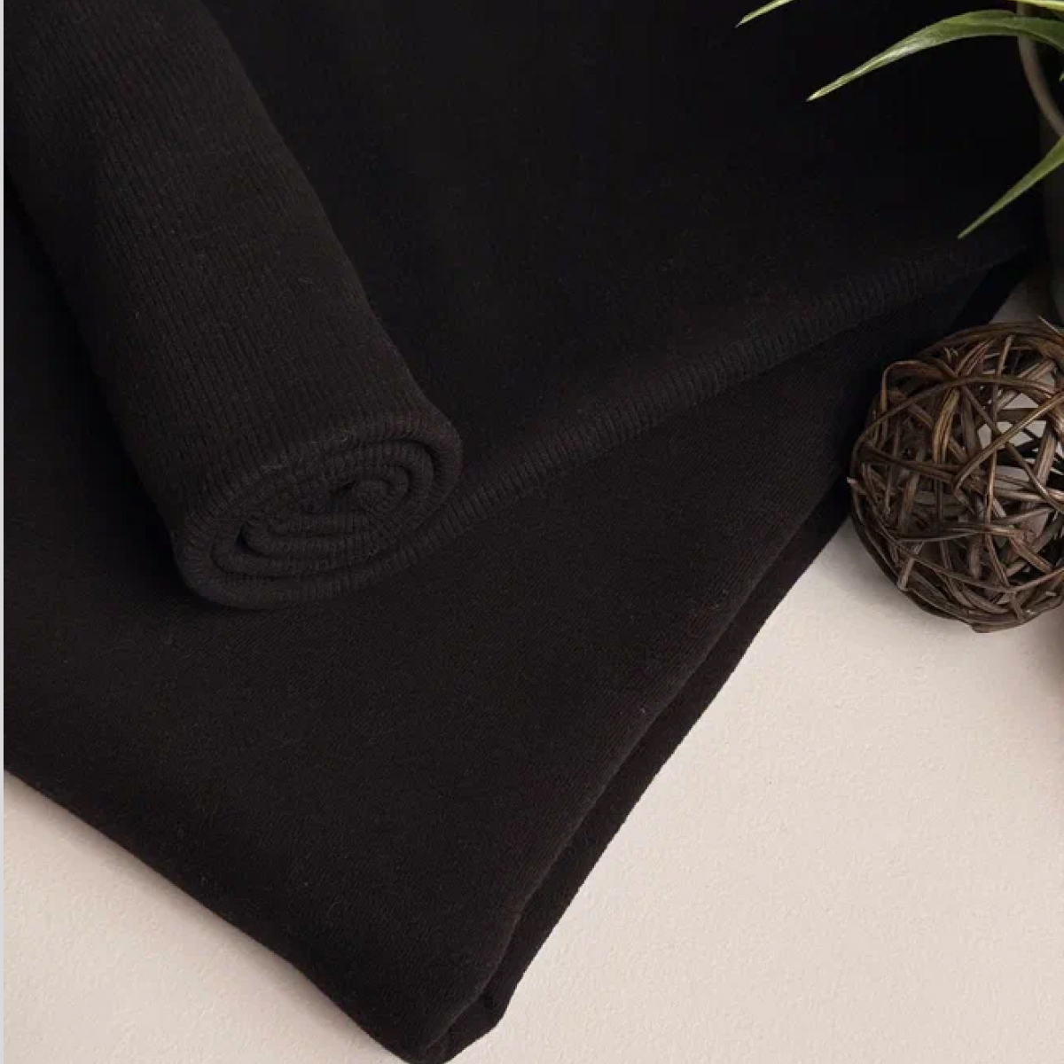 Кашкорсе чулок для 3-х нитки  с эффектом велюра (черный) скидки на ткани в Минске оптом и в розницу | Трикотаж tais.by