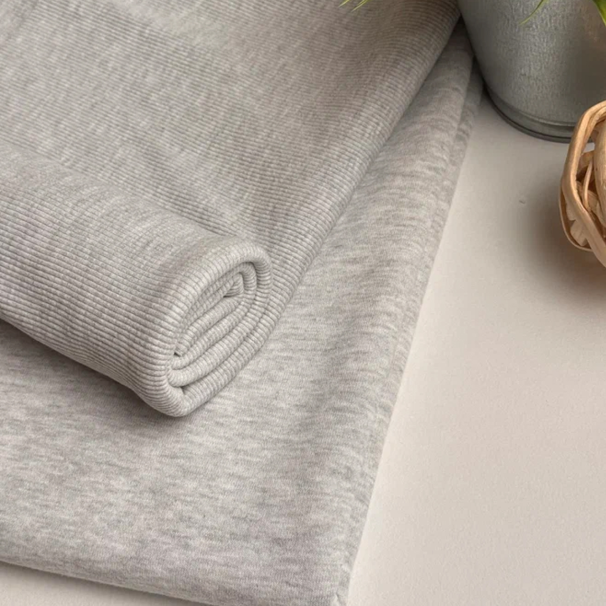 Кашкорсе чулок для 3-х нитки  с эффектом велюра (светло-серый) скидки на ткани в Минске оптом и в розницу | Трикотаж tais.by