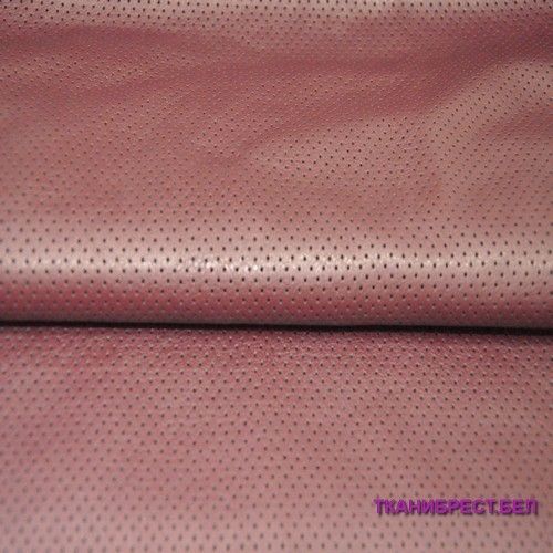 Кожа перфорированная (бордовый)