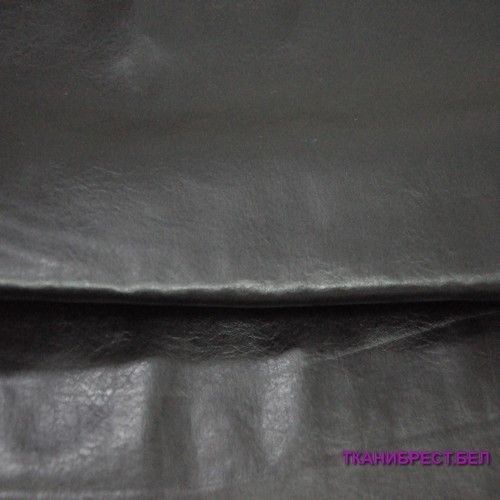 Кожзам на трикотаже (черный)