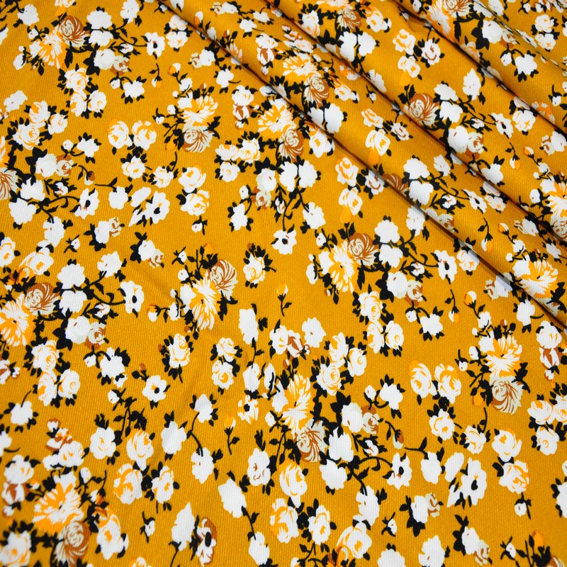 Штапель "Твил" принт 5 скидки на ткани в Минске оптом и в розницу | Трикотаж tais.by