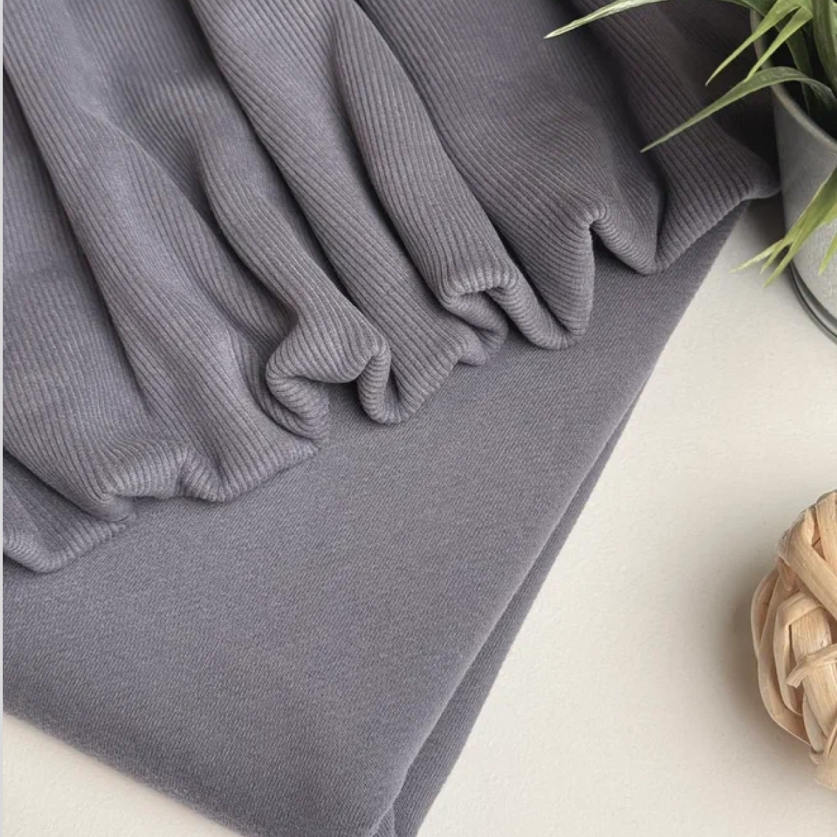 Кашкорсе чулок для 3-х нитки  с эффектом велюра (графит) скидки на ткани в Минске оптом и в розницу | Трикотаж tais.by