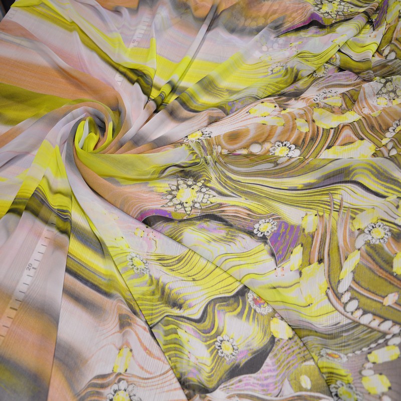 Шифон принт "Купон 4"