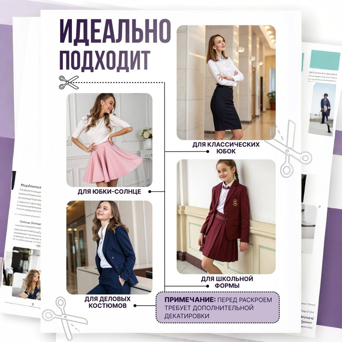 Би-стрейч (фиолет) скидки на ткани в Минске оптом и в розницу | Трикотаж tais.by