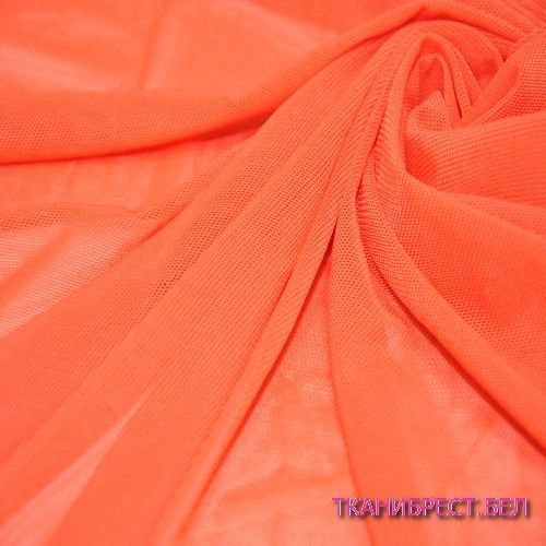 Ткань Сетка стрейчевая (алый)