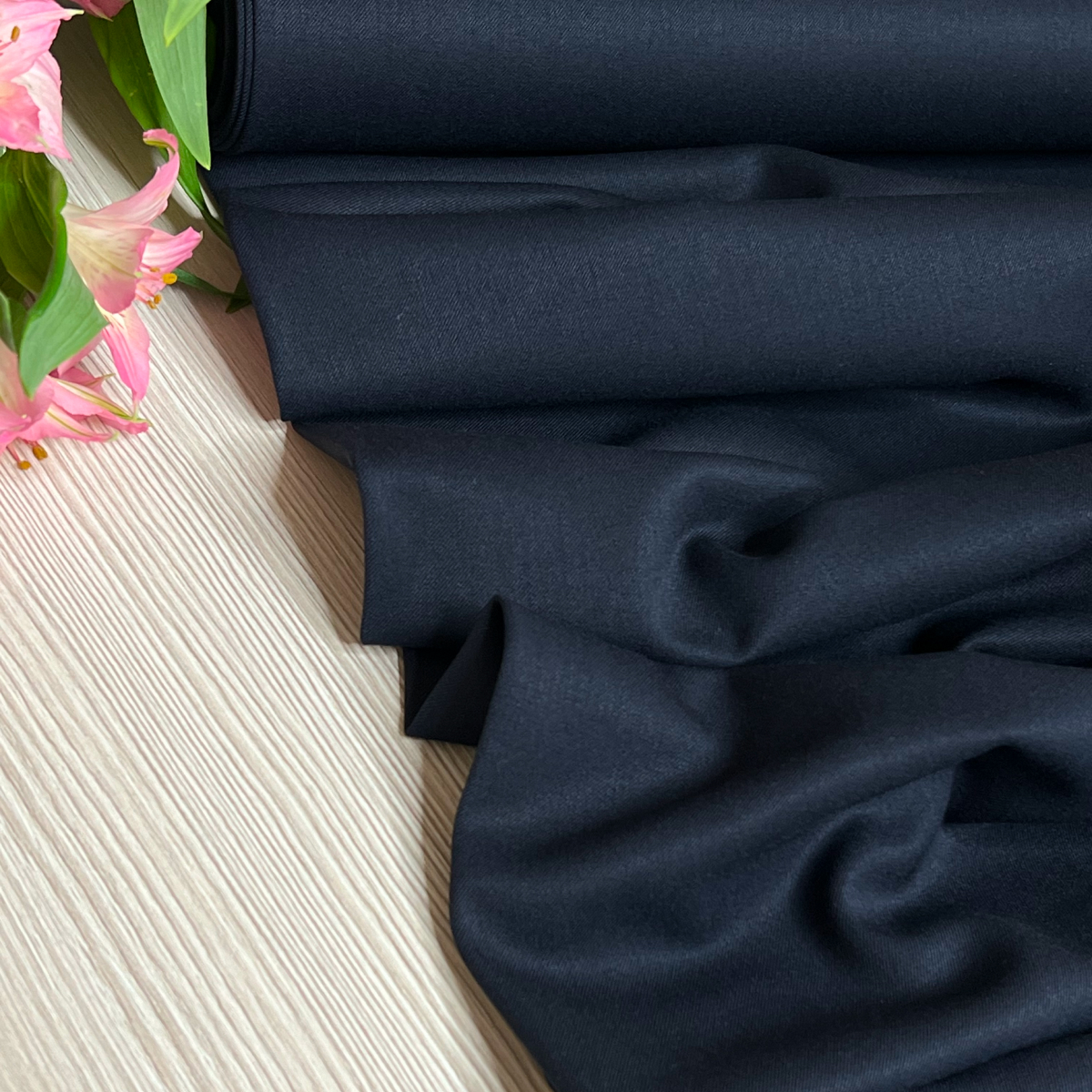 Костюмная ткань "Бостон" (темно-синий) скидки на ткани в Минске оптом и в розницу | Трикотаж tais.by