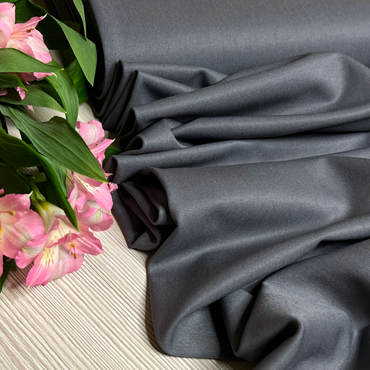 Костюмная ткань "Бостон" (серый) скидки на ткани в Минске оптом и в розницу | Трикотаж tais.by