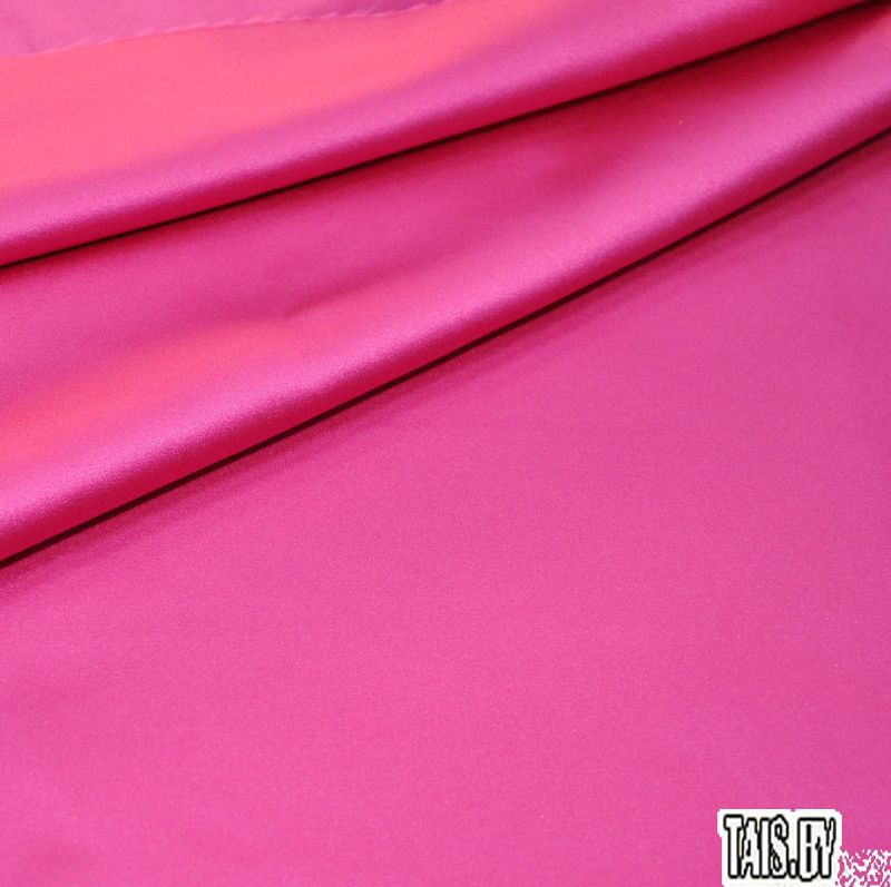 Атлас свадебный (малиновый)